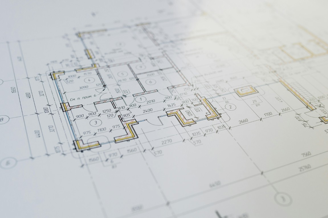 Technical architectural drawing